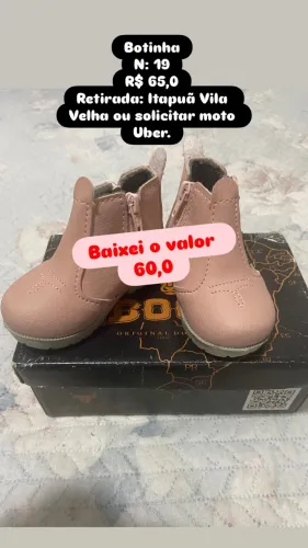 Sapatos infantil