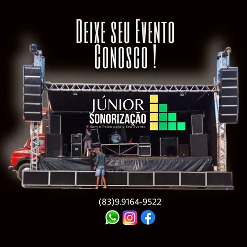 Som e palco para locação em campina grande e região