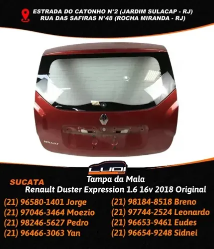 Tampa da Mala Renault Duster Expression 1.6 16v 2018 Original