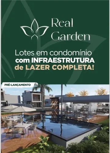 Vendo lote no Real Garden Condomínio - zona sul