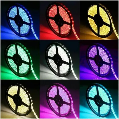 Fita de Led 5 Metros Com Controle e Fonte