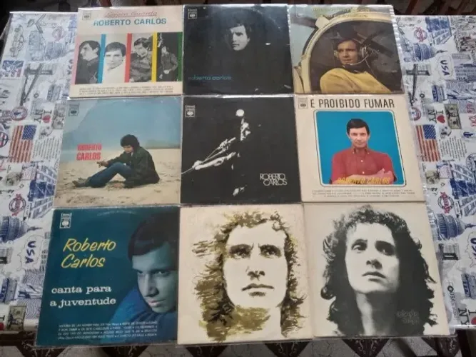 Coleção discos de vinil do Roberto Carlos