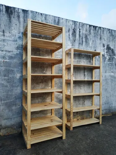 Palete estantes rústica e prateleiras. Fabricamos móveis de Pallet, Pallets e pinus.