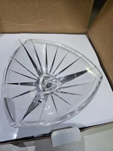 Bomboniere Cristal Grande <br>Nova na caixa <br>17 cm