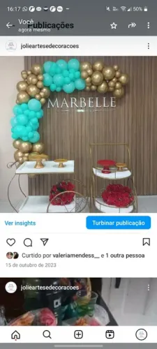 Decoração com balões