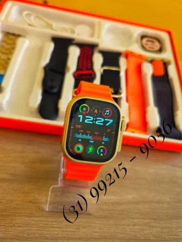 RELÓGIO SMARTWATCH COM 7 PULSEIRAS