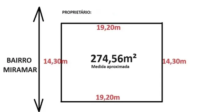 Lote Plano 275m² Perto da Pça da Febem Barreiro de cima