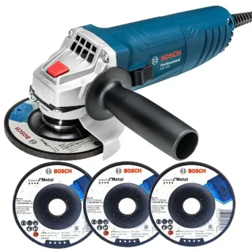 Esmerilhadeira Angular de 4 1/2" Bosch GWS 850 850W + 3 Discos + 2 anos Garantia