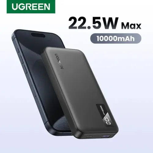 Power bank Ugreen carregamento rápido 22.5w 10.000mah