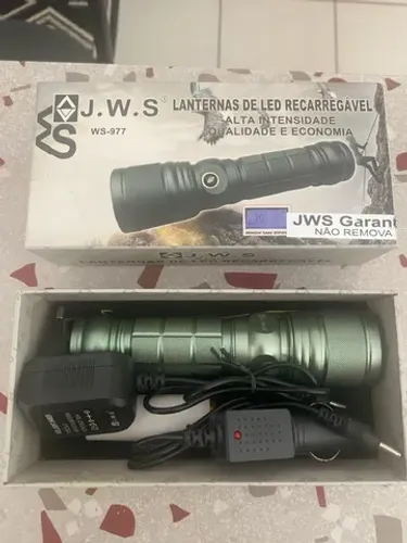 Lanterna Tática com Luz Negra e Luz Branca Equipada com Led