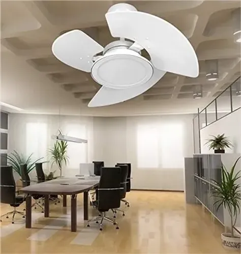 Ventilador De Teto Aventador Led 3 Pás Branco 130W Tron - 220V
