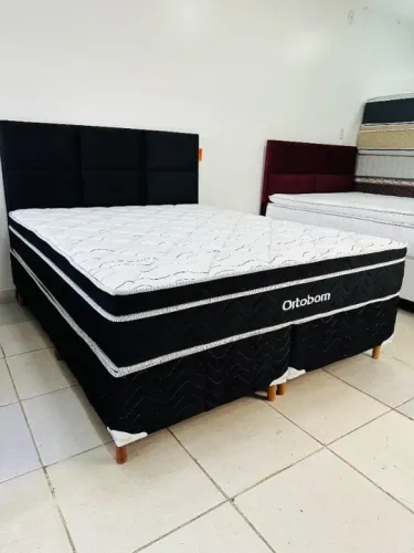 Cama Box Queen Elegant Ortobom, 3 anos de garantia 