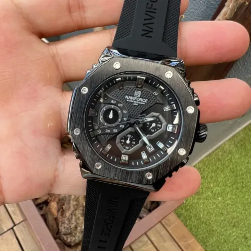 Relógio Naviforce Preto A Prova D?água Original Garantia