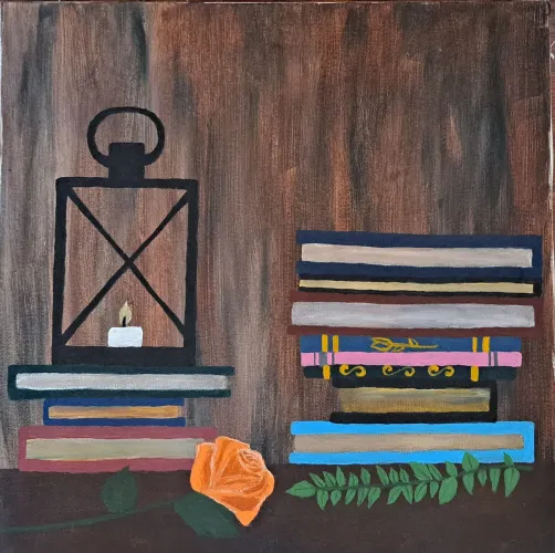 Quadro Pintura "Studying Room" 