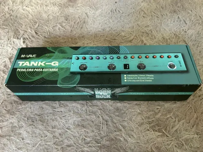 Pedal de efeitos para guitarra M-VAVE Tank-G Na Caixa + Pack Leandro Esteves