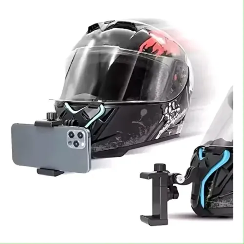 Suporte Universal Capacete Moto Antichoque Para Celular  Queixo