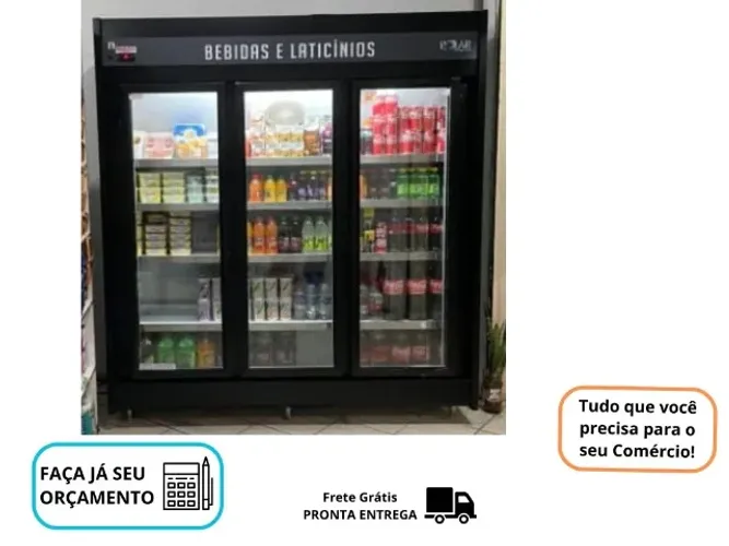 Freezer Auto Serviço 3 Portas Polar 127/220v