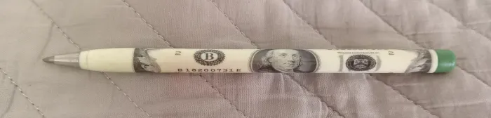 Caneta Antiga Nota de Dólar 