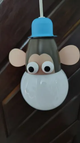 Lustre macaco safari para quarto do bebê 