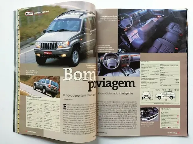 Revista Quatro Rodas - Jeep Grand Cherokee 4.7 2000