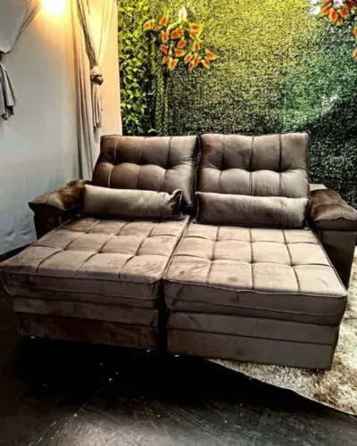 Sofá Retrátil e Reclinável 2Lugares Confortável e Elegante, Super Promoção! R$ 1.589