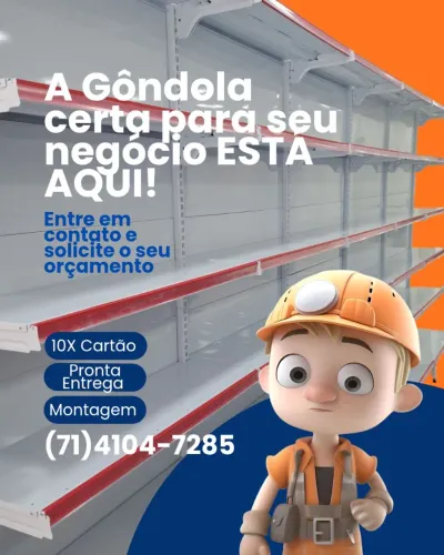 GONDOLA CONTINUAÇÃO DA SA PAREDE