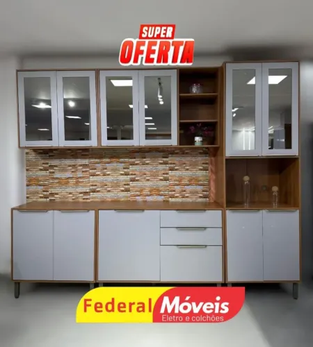 Armário para Cozinha Completo Novo 2,70m - Perfeito para sua Cozinha!