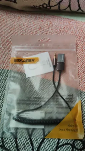 Receptor de áudio sem fio Bluetooth 5.4 USB para conector auxiliar de 3,5 mm