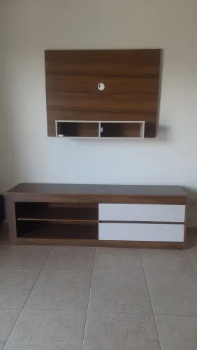 Painel Tv + Rack com gaveta Madeira & Madeira