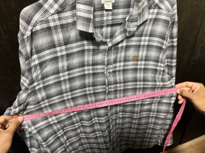 camisa social manga longa timberland importada xadrez