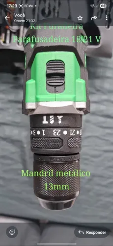 FURADEIRA PARAFUSADEIRA 18V / 21 V
