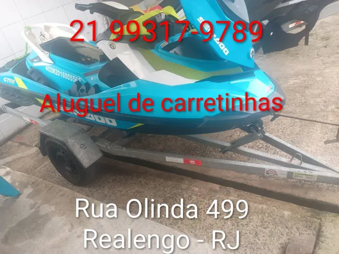 Carretinha Jet Sky e barco