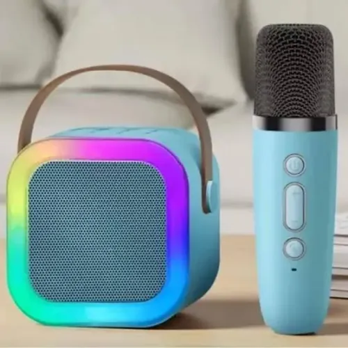 CAIXA DE SOM PORTÁTIL BLUETOOTH KARAOKÊ 