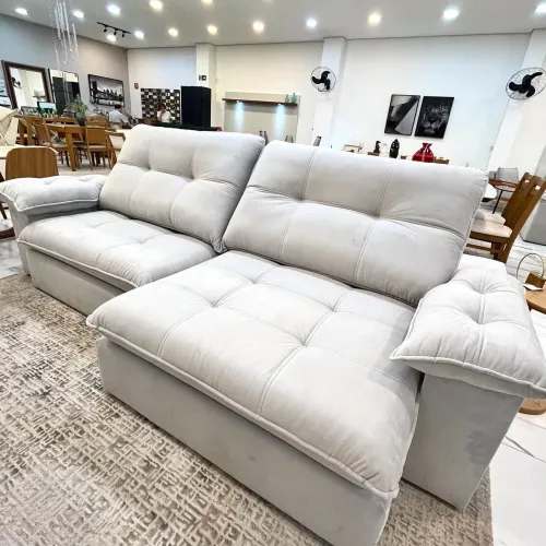 Sofá Retrátil de Canto - Novo