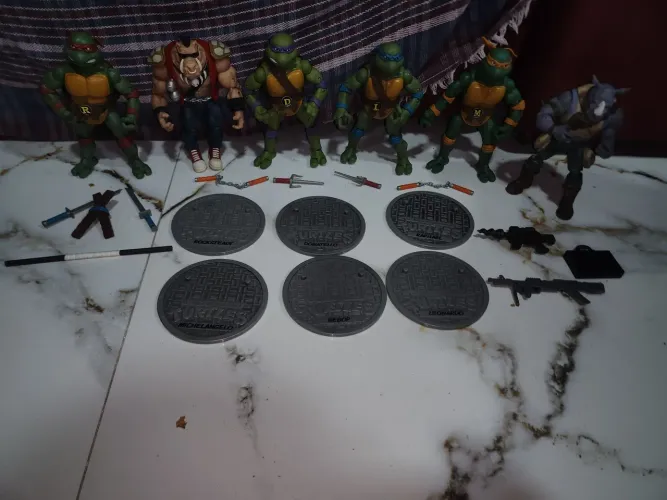 Coleção tartarugas ninja playmates