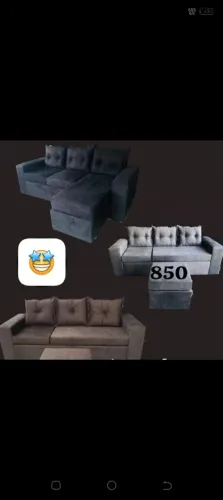 Conjunto de sofá com almofadas soltas 