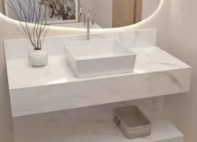 Cuba de banheiro moderna