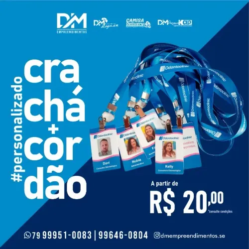 Crachás, Credenciais e Cordões Personalizados