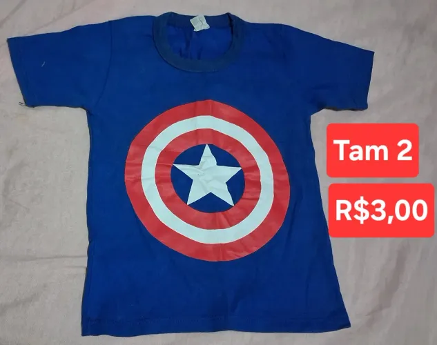 Camiseta Capitão América Tam 2