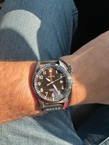 Relógio Cronos Automático flieger aviador n laco stowa iwc