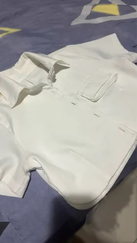 Blusa de botão branca
