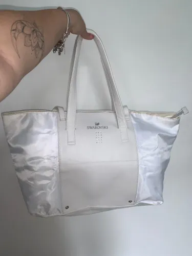 Bolsa swarovski branca original