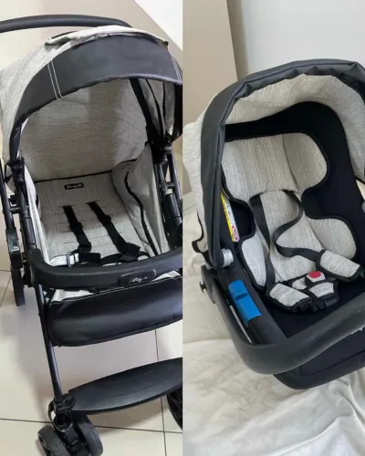 Carrinho e bebê conforto Burigotto 