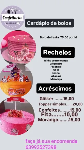 Faço bolos de festa na 1304 sul