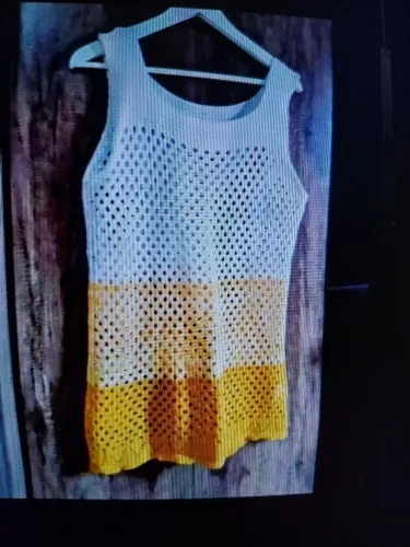 Vestido de Crochê Artesanal - Elegância e Leveza