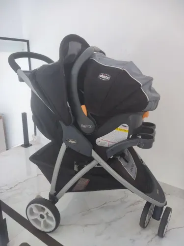 Carrinho de Bebê Chicco Viaro + Bebê Conforto KeyFit 30