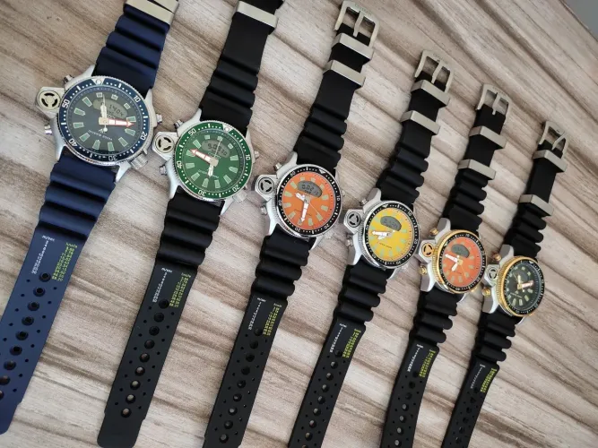 Citizen Promaster Aqualand, a prova dágua, várias cores disponíveis