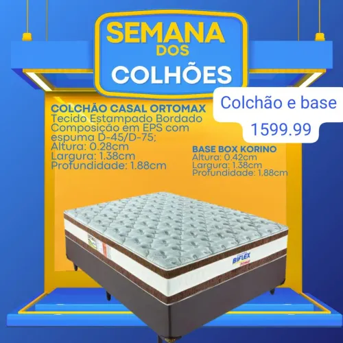 Conjunto box e colchão D 45 biflex 