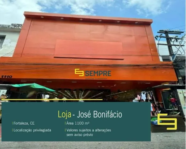 Loja para locação de 1100 m² no Centro de Fortaleza