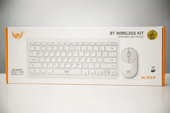 Kit Teclado e Mouse Sem Fio - Modelo AL-313 | Design Moderno + Alta Performance!